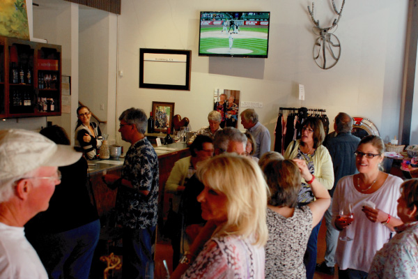Wine Club Pick-up Party at the Hart's Desire Healdsburg tasting room.